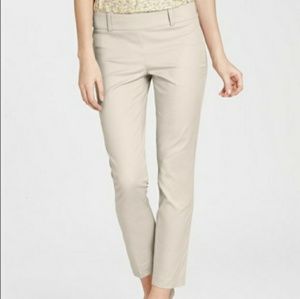 Ann Taylor Chelsea Crop Slim Khakis 0